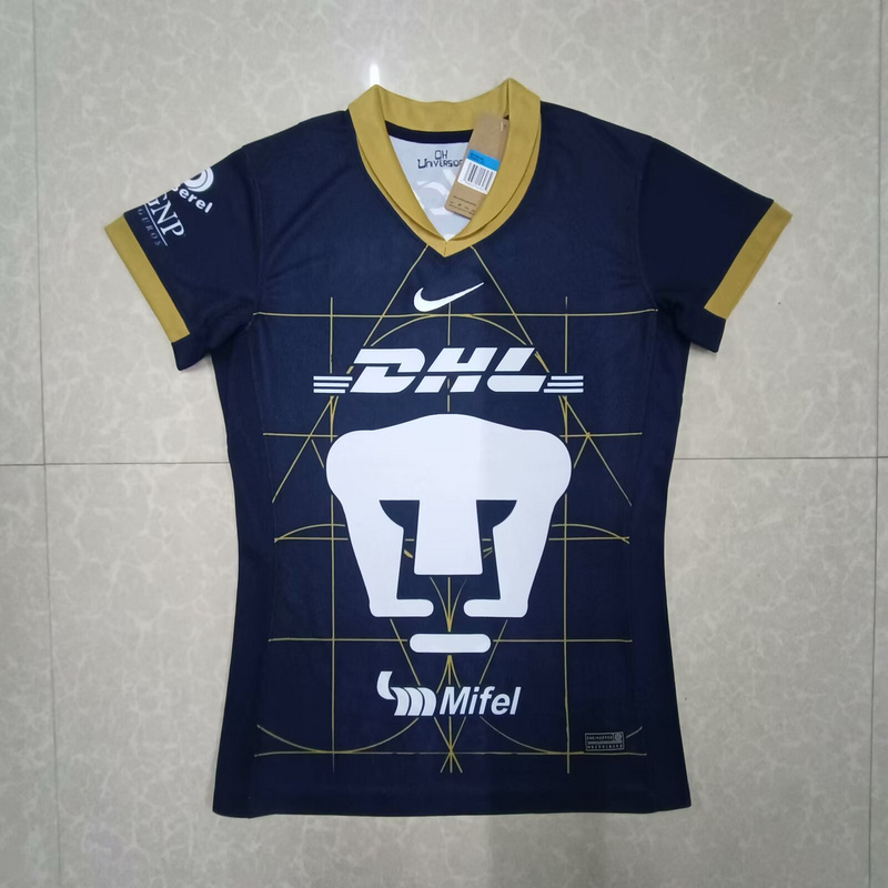 AAA Quality Pumas UNAM Woman 24/25 Away Navy Blue Jersey